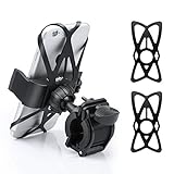 Bike Mount,i-Mate Universal Bicycle Motorcycle Handlebar Mount Cell Phone Holder Cradle 2 SAFETY BANDS INCLUDED Adjustable for iPhone 7 6 6S SE Plus 5S 5C, Samsung,Nexus,HTC,LG ,GPS Device