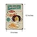 UNIQUELOVER Kitchen Signs Wall Decor Rustic, Fresh Baked Goods Best in Town Vintage Retro Metal Tin Sign Wall Plaque Poster 8 x 12 Inches, Small