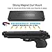 2 Pack Magnet Gun Mount, X.Store Rubber Coated 37 Lbs Rated Magnetic Gun Holder  For Handgun, Shotgun, Rifle - Gun Magnet Firearm Accessories