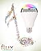 Flux Melody Bluetooth Speaker Light Bulb - Smart LED Color Changing Light - Great for Home, Office, Bathrooms, Bedrooms and Kitchen - 6W E26 Base