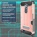 ZTE ZMAX PRO/ZTE Blade X Max Case, Evocel [Explorer Series Pro] Dual Layer Credit Card Case with Magnetic Kickstand for ZTE ZMAX PRO (Z981) / ZTE Blade X Max (Z983), Rose Gold