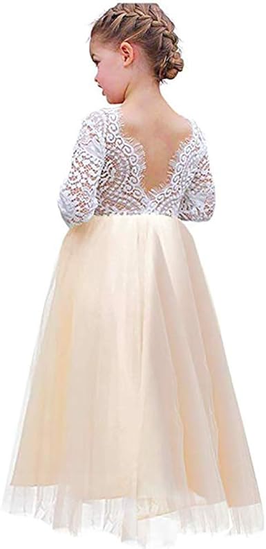 boho lace tulle maxi dress
