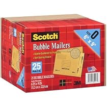 Scotch 3M Bubble Mailers Size 0 (6