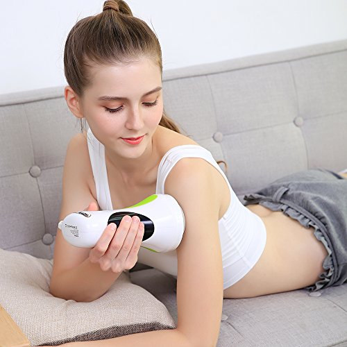 NURSAL Handheld Percussion Electric Massager, Interchangeable Nodes Deep Kneading Therapeutic for Full Body, Blood Circulation