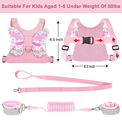 Coleira Infantil Mochila Guia De Segurança Anti Perda Cinta(Rosa)
