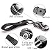 PG ONE Keychain Flashlight JOBON Zinc Alloy Car keychain with 2 Modes LED Light,The Leather Key Rings for Men,Women,Car Decorations(Black)