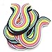 Anndason Paper Quilling Strips Set 2080 Strips 26 Colors, 3/5/ 7/10 mm (8 Sets)
