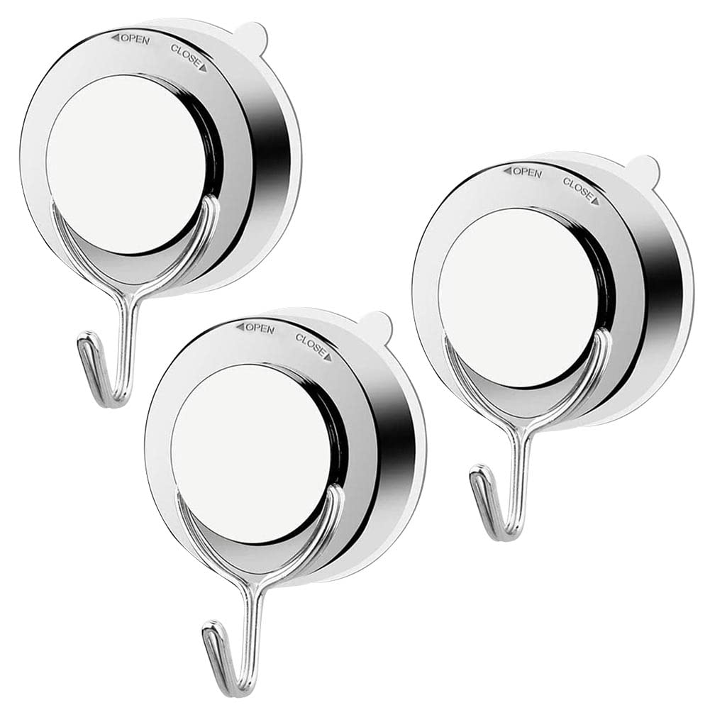 Suction Hooks,Vacuum Suction Cup Hooks,Reusable Heavy Duty Vacuum Suction Cup Hooks Towel Suction Hook Bracket,Wall Hook,Push Removable Heavy Duty Plastic Hooks,for Bathroom Kitchen Window Bags Coats
