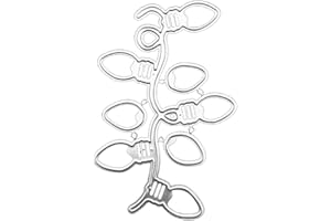 CPEI Metal Christmas String of Lights Die Cuts New Year Lantern Cutting Dies Embossing Stencils for Scrapbooking DIY Album Paper Cards Art Craft Decorative