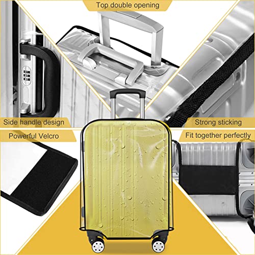 Clear PVC Suitcase Cover Protectors 30 Inch Transparent Travel Luggage