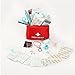 Lx Free Mini First Aid Kit - (100 Pieces) Compact Emergency Bag for Car, Motorcycle, Vehicle, Work, Home & Outdoor Suitable for Baby, Child, Toddler and Pets