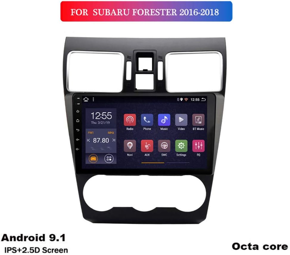 Foof Car Navigation Stereo 9 Inch Screen for Subaru Forester 2016-2018 Entertainment Multimedia Radio,WiFi/BT Tethering Internet,Support Steering Wheel Control Full Touch 1024X600 (Octa Core)