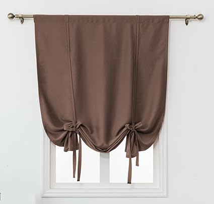 Zebrasmile Balloon Curtains For Bedroom Tie Up Shades Balloon Curtain Tiebacks Tie Up Blackout Curtains Black Out Shades For Bedroom Windows Rod