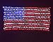 HuiZhen Awesome American Flag String Lights,6.5ft×3.2ft Waterproof Flag Net Lights for Outdoor Christmas Decoration, Independence Day,Memorial Day, Patio Decorations Outdoor