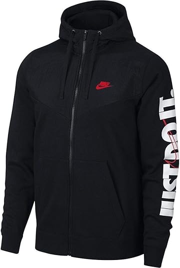 red and black nike sweater