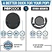 HigherHuman PopDock Expandable Phone Grip Car Mount. Strong, Sticky and Unbreakable Holder for Your Car, Truck, Vehicle, Home or Office (Black- 2 Pack)