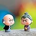 CosCosX Miniature Fairy Garden Grandpa&Grandma Ornament Bonsai Doll Dollhouse Plant Pot Figurine DIY Outdoor Desktop Decor Crafts Home Decoration