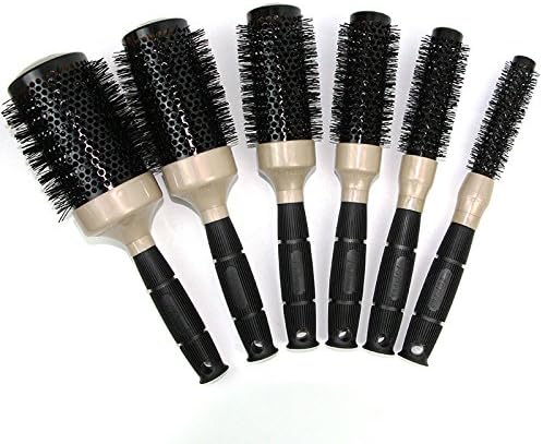 ZHHAN Round Brush Nano Thermal Ceramic &amp; Ionic Round Brush Barrel Hair Brush, 2 inch, Black Color, Add Hair Volume, for Hair Drying, Styling, Curling,Round Brush,Hair Brush,Bristle Brush ( 1PCS black)