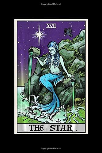 The Star: The Star Tarot Card Halloween Mermaid Witch Creepy SirenNotebook- 6 x 9 Wide Ruled Notebook , notebook journal, Dairy, Composition Notebook 100 pages. Paperback – 11 Oct 2019