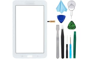 T Phael White Touch Screen Digitizer Panel Lens Glass Replacement for Samsung Galaxy Tab 3 Lite SM-T113 T113 7.0"(Not Include LCD) with Tools + Pre-Installed Adhesive