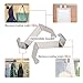 Tresbro Metal Over The Door Hook Z Shaped Clothes Hangers for Bathroom Kitchen Office 10 Pcs