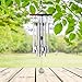 punada Premium Wind Chimes Outdoor, 22” Amazing Grace Wind Chimes for Outdoor Indoor Patio Garden Balcony, Beautiful Outdoor Decor (Silver)