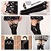 Fun Daisy Tights Stockings Cat Tail Tattoo Lovely Socks Lady Pantyhose (Black Cats)