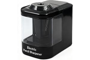 Heavy Duty Electric Pencil Sharpener, USB and Battery Powered, Best for Kids Students and Personal Use in Office School and H
