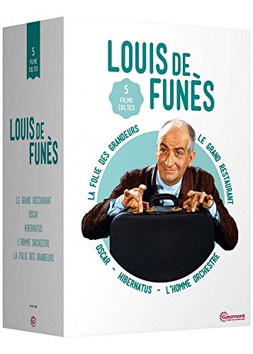 Louis De Funès - 5 Films Cultes : Le Grand Restaurant + Oscar + Hibernatus + L'homme Orchestre + La Folie Des Grandeurs
