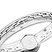 GEORGE SMITH 22 mm Austrain Crystals White Dial Women's Wrist Watch for Ladies with Stainless Steel Band