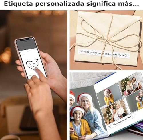 E10 Etiquetadora Bluetooth con Etiquetas Adhesivas Continuas, Negro