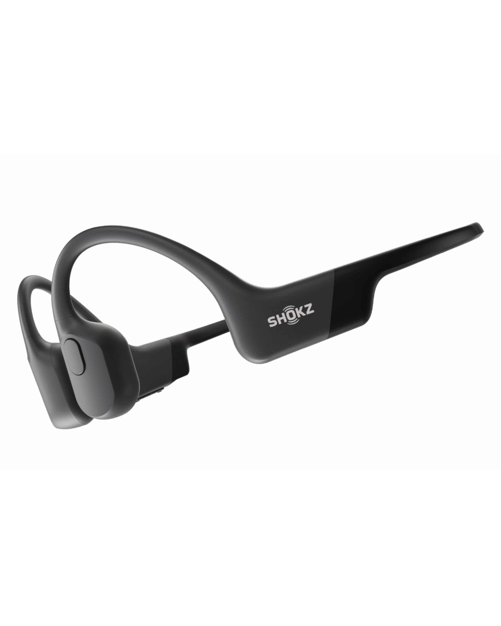 SHOKZ OpenRun Bone Conduction Sports headphones, IP67 Waterproof bluetooth earphones for running, work out(Black)