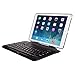 Aerb Folio Laptop Keybook Removable Detachable Bluetooth Keyboard Case With 360 Degree Swivel Stand Multiple Viewing Angles for iPad Air, Black