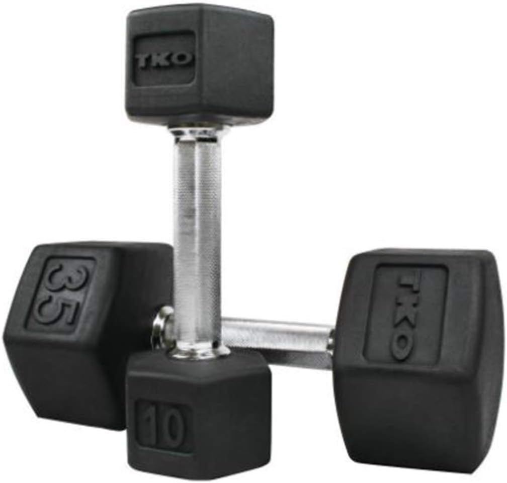 TKO Tri Grip Hex Dumbbells Pairs 3-100 lbs