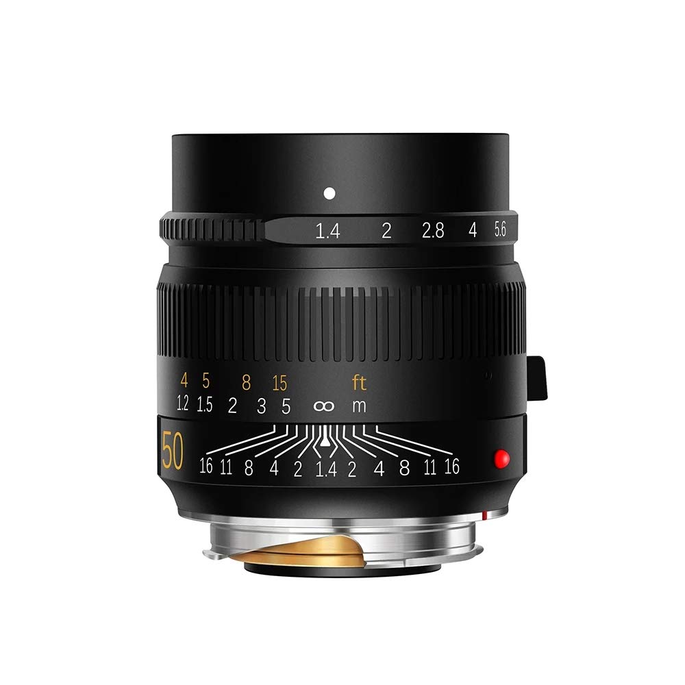 TTartisan 50mm F1.4 ASPH Camera Lens Large Aperture for Leica M Mount Camera MF Manual Focus Camera