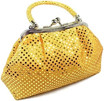 FabCloud handbag Eve metallic orange dot by WiseGloves clutch tote handbag evening bag handle handbag
