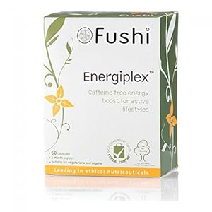 Fushi Whole Food Energiplex Capsules, 60 Caps | Co10, Electrolytes, Caffeine Free Energy | Siberian Ginseng & Gotu Kola| Instant Energy Boost for Active Lifestyles | Ethical & Vegan, Made in the UK