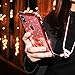 OCYCLONE Glitter Bling Diamond with Ring Stand Compatible with Compatible for iPhone Xs Max for Women Girl, Rose Gold Pink