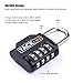 Combination Lock, TACKLIFE 2 Pack Padlocks with 4 Digits, Locker Locks for School, Gym, Fence and Toolbox -HCL1B