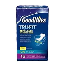 GoodNites TRU-FIT Refill Pack Disposable Absorbent Inserts for Boys & Girls L/LX - 16 CT