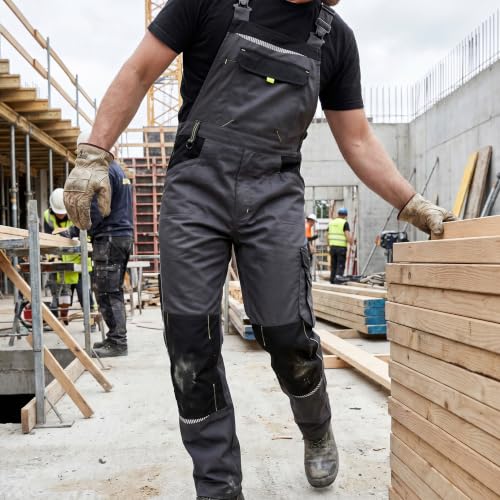 Stenso Men's Work Bib Prism – Heavy Duty with Numerous Pockets