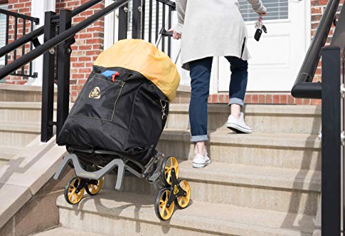UpCart Hero Stair Climbing Dolly and Bag Combo | 140 lb Weight Capacity | Includes Bag for Groceries, Laundry, and Crafts