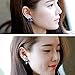 Demarkt 1PCS Fashion Elegant Cute Lady Girls Blue Flower Crystal Ear Stud Earrings