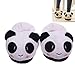 Novelty lovable Panda Household Winter Warm Soft Plush Antiskid Indoor Home Slippers