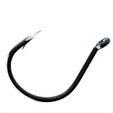 EAGLE CLAW Trokar Wacky Worm Fishing Hook, Black Chrome, 1 (TK97-1)