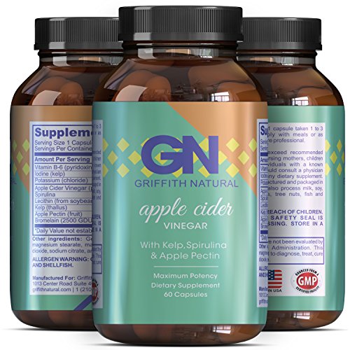 Apple Cider Vinegar Weight Loss + Detox Supplement Capsules Natural