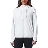 Mondetta Women's Moisture Wicking Lightweight Full Zip Hoodie Jacket with Thumbholes