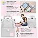 Diaper Bag Organizer - Insulated Diaper Bag Backpack with Ice Pack - Diaper Bag Cooler Lunch Box - Mommy Travel Bookbag - Baby Bottle Breast Milk Pump Breastfeeding Travel Tote (Grey/Pink)