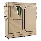 Honey-Can-Do WRD-01272 Double Door Storage Closet with Shoe Organizer, 60-Inch (Kitchen)