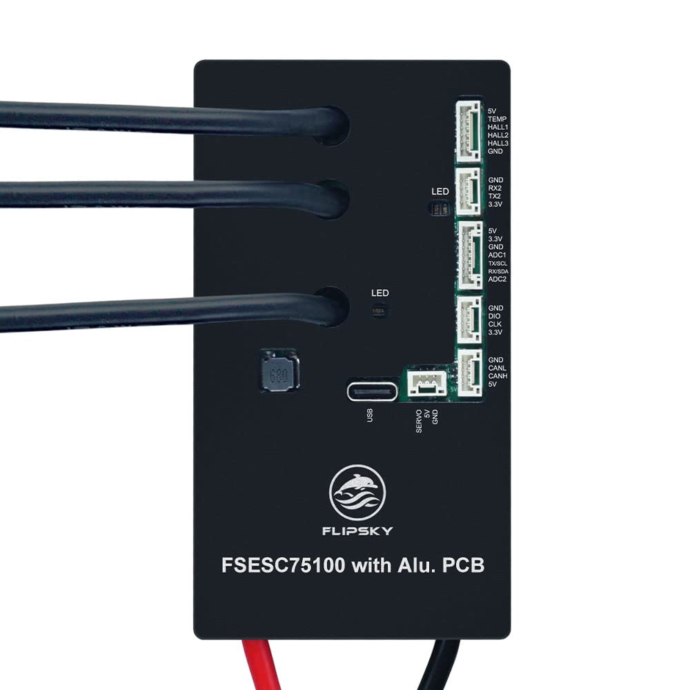Photo 1 of FLIPSKY 75100 FOC 75V 100A Single ESC with Aluminum PCB for Electric Skateboard/Scooter/Ebike Speed Controller
